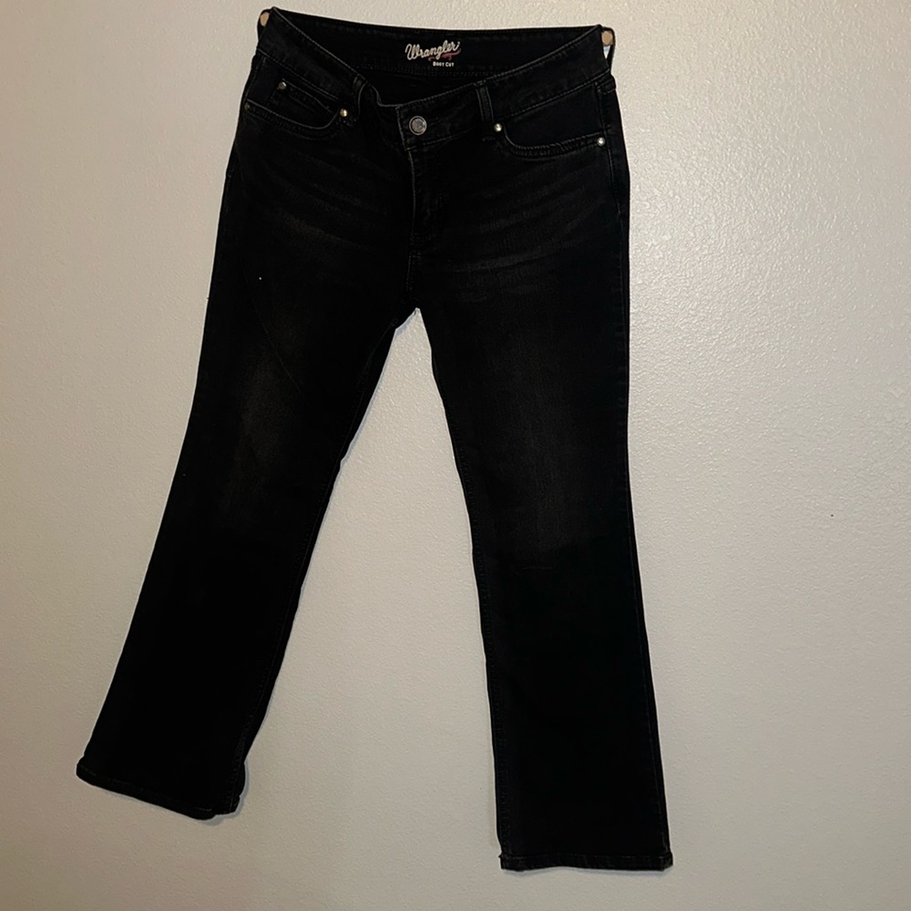 Black Woman’s Wranglers boot cut jeans